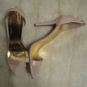 MADDEN GIRL DAFNEY NUDE OPEN TOE SANDALS HEELS